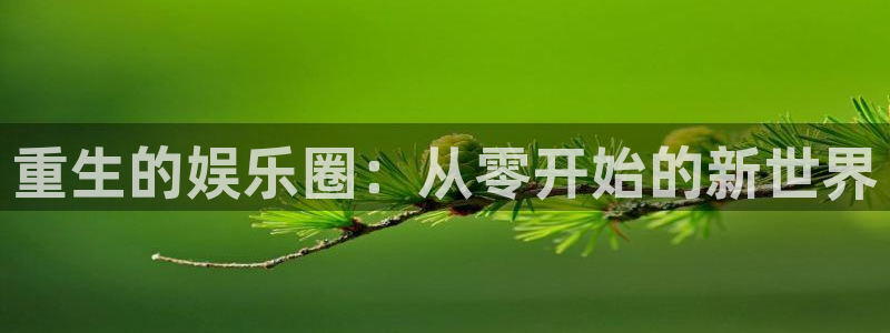 壹号娱乐app网页入口：重生的娱乐圈：从零开始的新世界